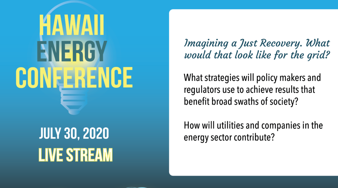 2020 Hawaii Energy Conference Imagines a Just Recovery